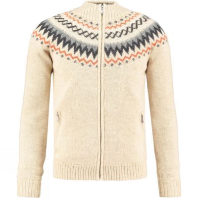 Chaquetas Ayacucho Nordic Wood Knit Mujer Beige - Chile TNW579640